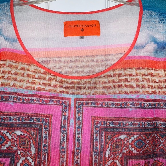 💥Price Drop💥CLOVER CANYON Breezy Gauze Top - Picture 4 of 9